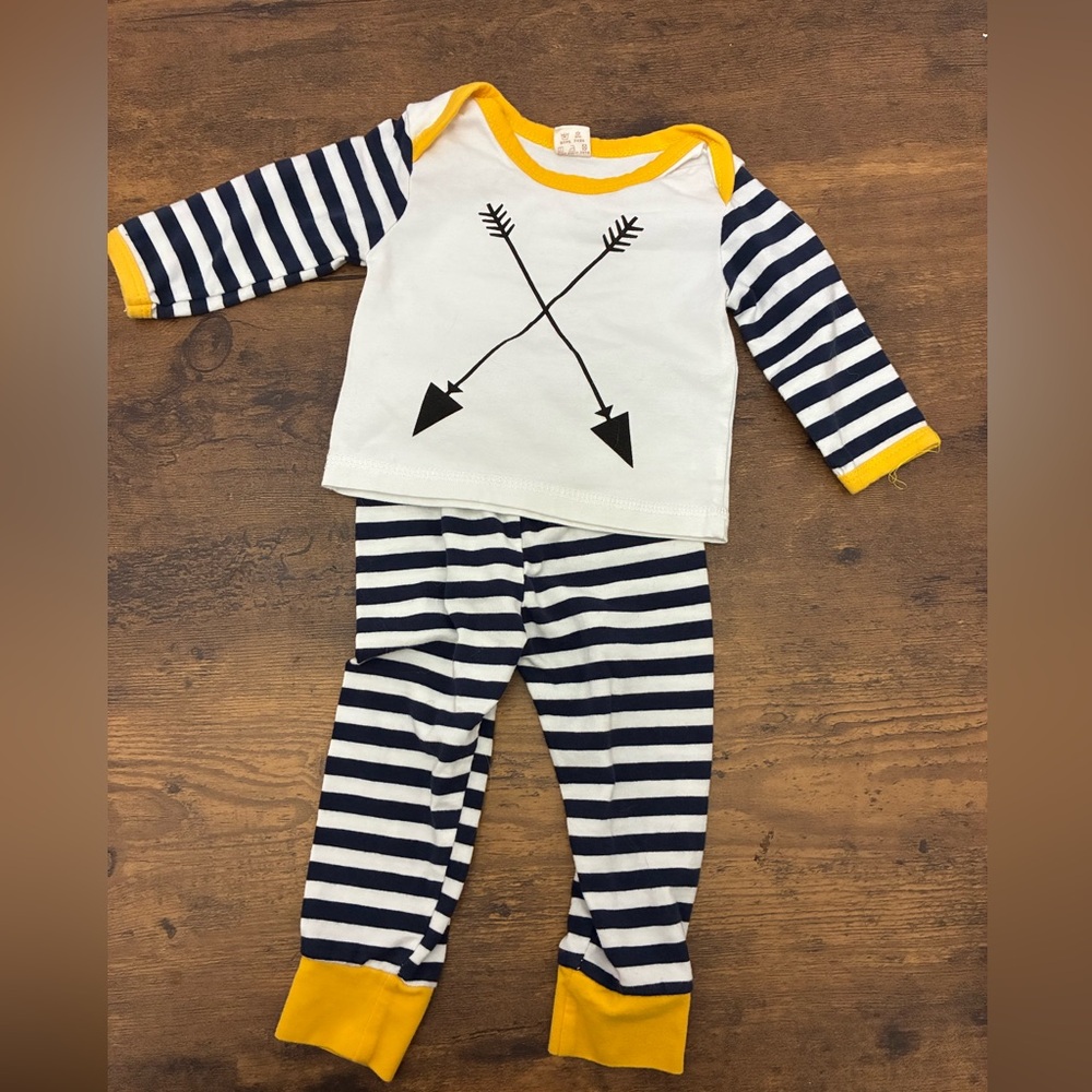 Striped Infant Two Piece Outfit